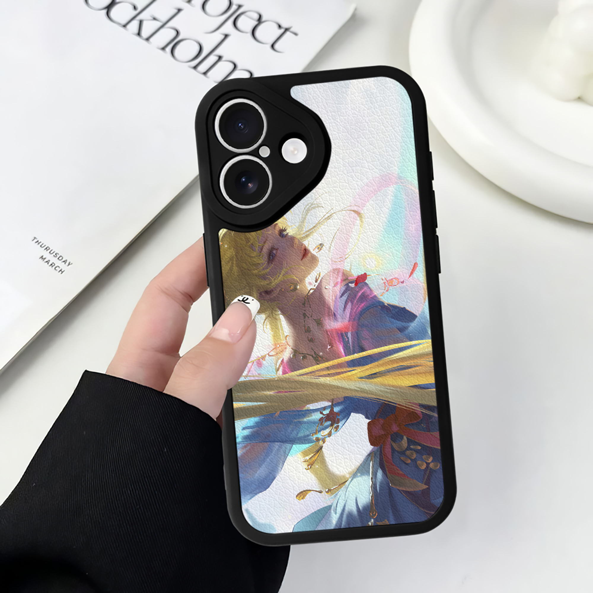 （画像用） 美少女戦士セーラームーン Sailor Moon 【iPhone 16シリーズ対応】シリコンスマホケース（レザー調） 材質：シリコン